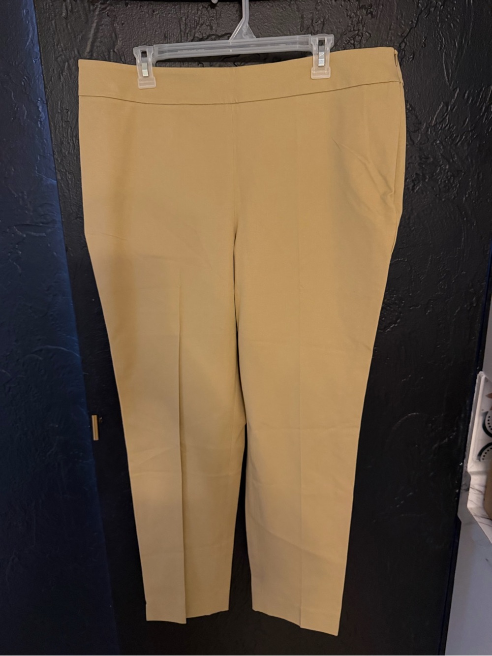 Talbots Women's Camel Straight-Leg Ankle Pants